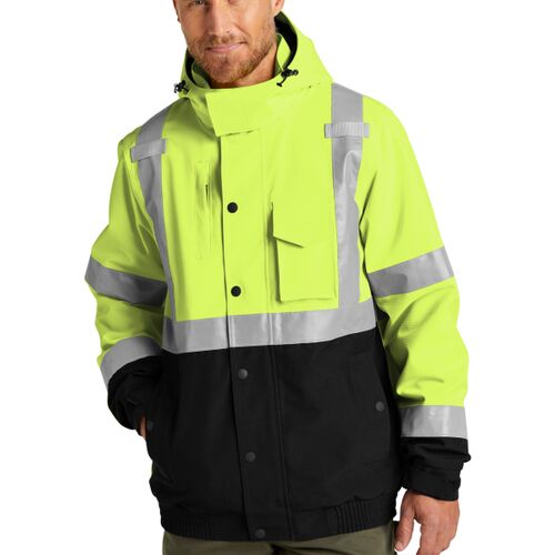 Ansi 107 Class 3 Waterproof Insulated Ripstop Bomber Jacket Thumbnail