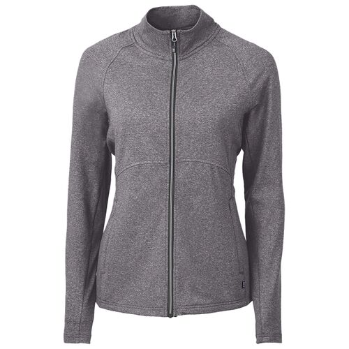 Cutter & Buck Adapt Eco Knit Heather Recycled Womens Full Zip Thumbnail