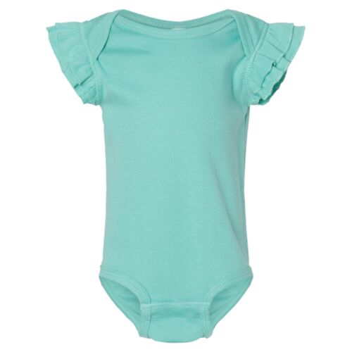 Infant Flutter Sleeve Baby Rib Bodysuit Thumbnail