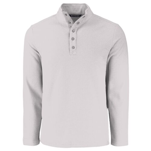 Cutter & Buck Hunts Point Eco Textured Fleece Recycled Mens Snap Pullover Thumbnail