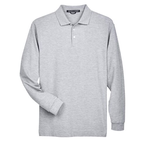 Men's Pima Piqué Long Sleeve Polo Thumbnail