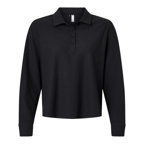 Women's Beyond Long Sleeve Loose Polo Thumbnail