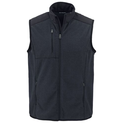 Cutter & Buck Hunts Point Recycled Fleece Mens Hybrid Full Zip Vest Thumbnail
