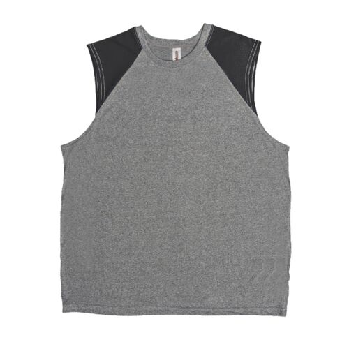 AT818 Men's Sleeveless Colorblock Natural Feel Training Tee Thumbnail