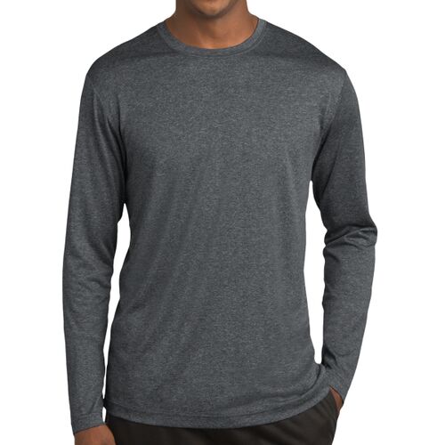 Unisex Poly Heather Long Sleeve T-Shirt Thumbnail