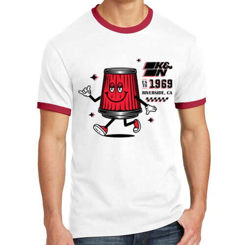 OG RED FILTER RINGER TEE - Unisex 5.4oz Cotton Ringer T-Shirt OG RED FILTER RINGER TEE - Unisex 5.4oz Cotton Ringer T-Shirt Thumbnail